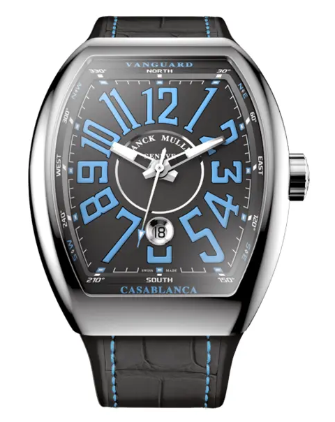 Best Franck Muller Vanguard Casablanca V 41 SC DT CASA AC CASA BLK BLUE (NR) Replica Watch